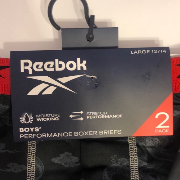 Reebok NWT BOYS Performance Boxer Briefs 2 pk - Picture 4 of 6